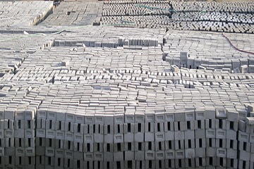 Appearance of fly ash bricks