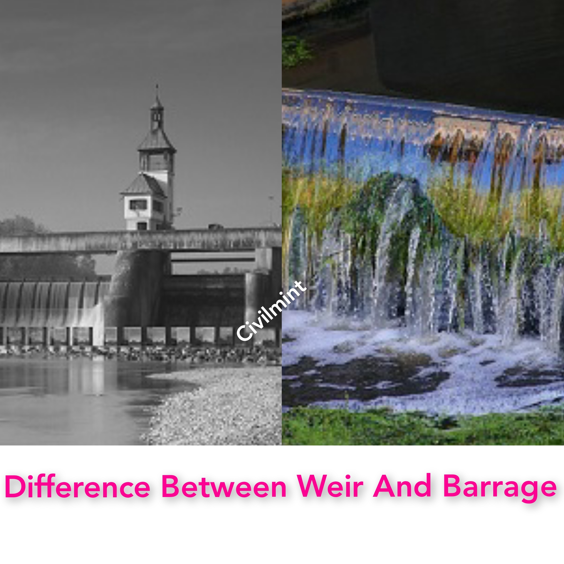 Difference Between Weir And Barrage