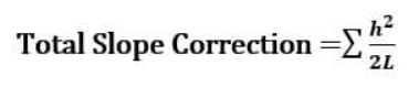 total slope correction in chain survey