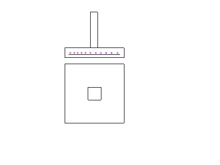 plan view of spread footing