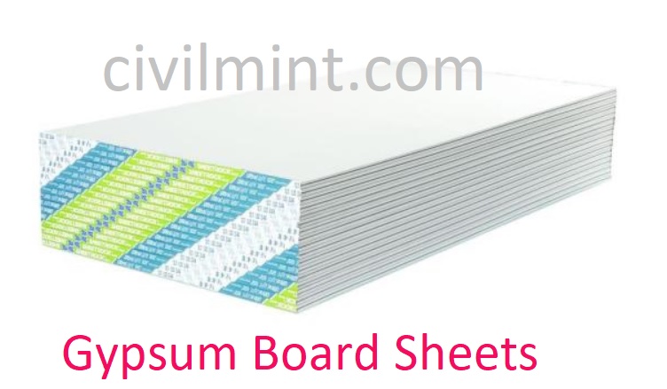 gypsum board sheets