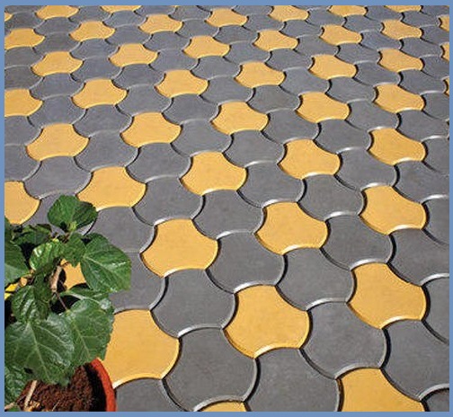 Crown shape Paver Block