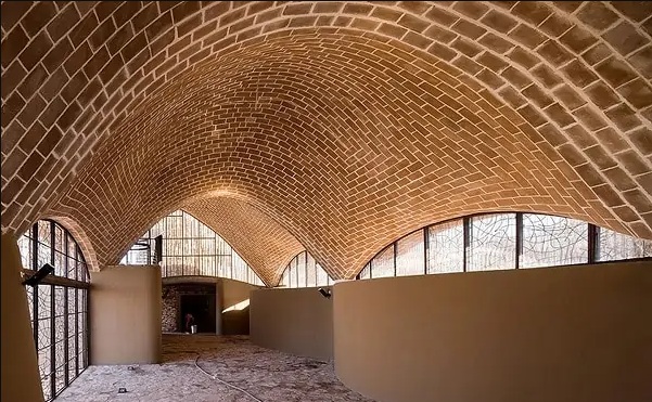 Pitched Brick Vault Ceiling