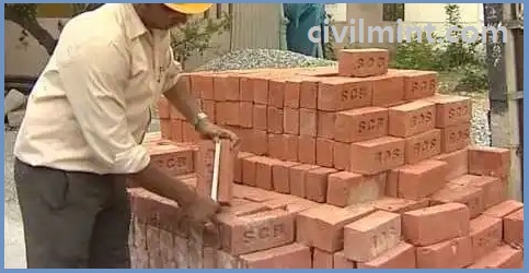 Shape and size test of brick