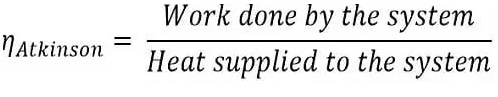 Efficiency of the Atkinson cycle