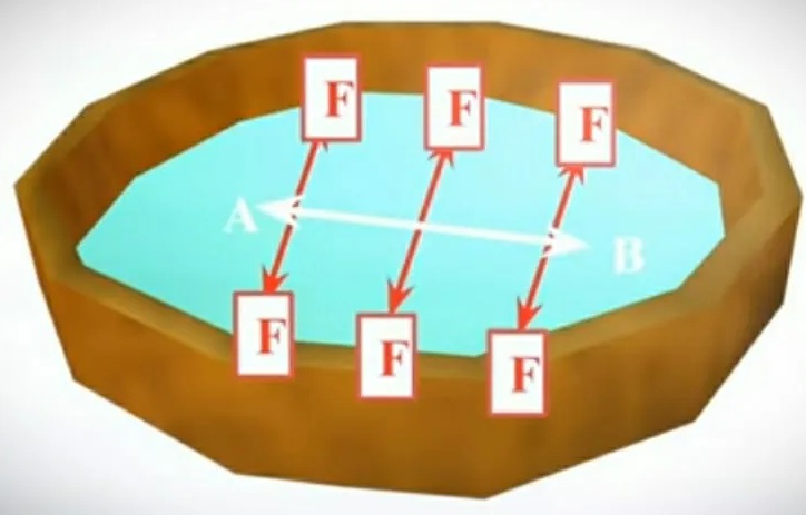 Surface forces on a Trampoline