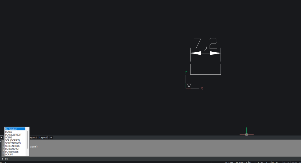 Scale in Auto Cad:-
