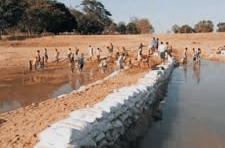 Sand Bag Check Dam