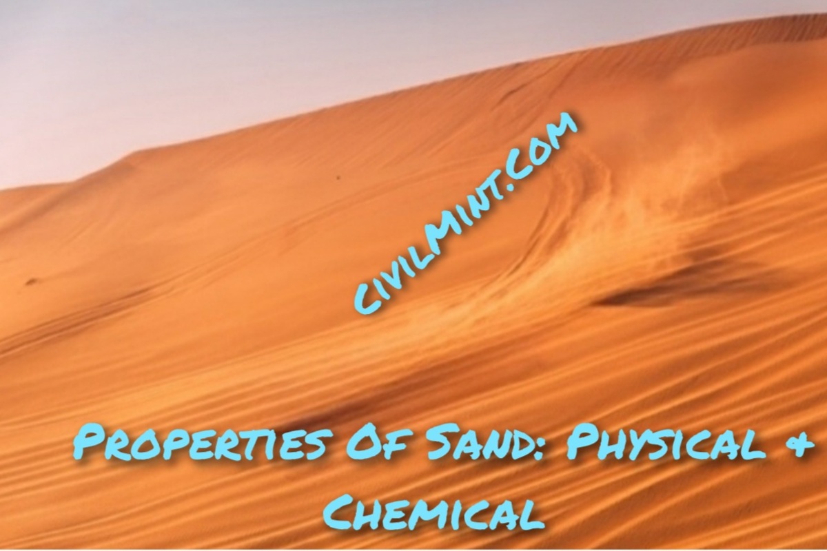 Properties Of Sand Physical Chemical Properties