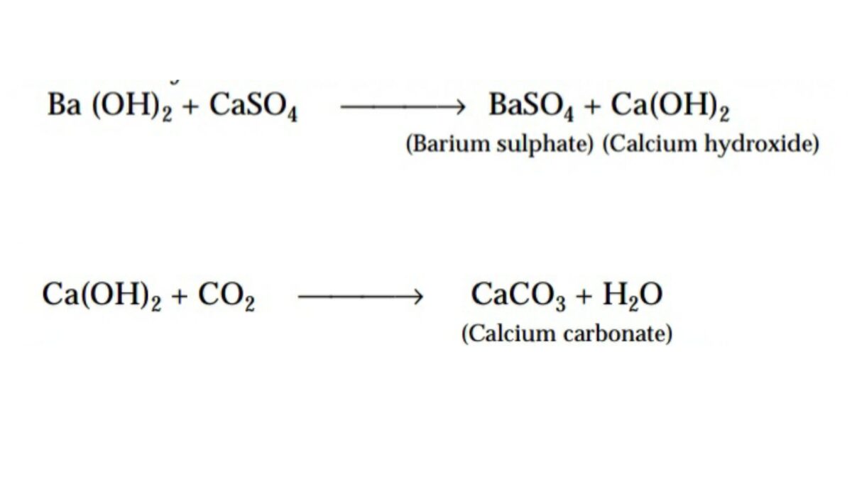 Chemical reactions of sulphate attack