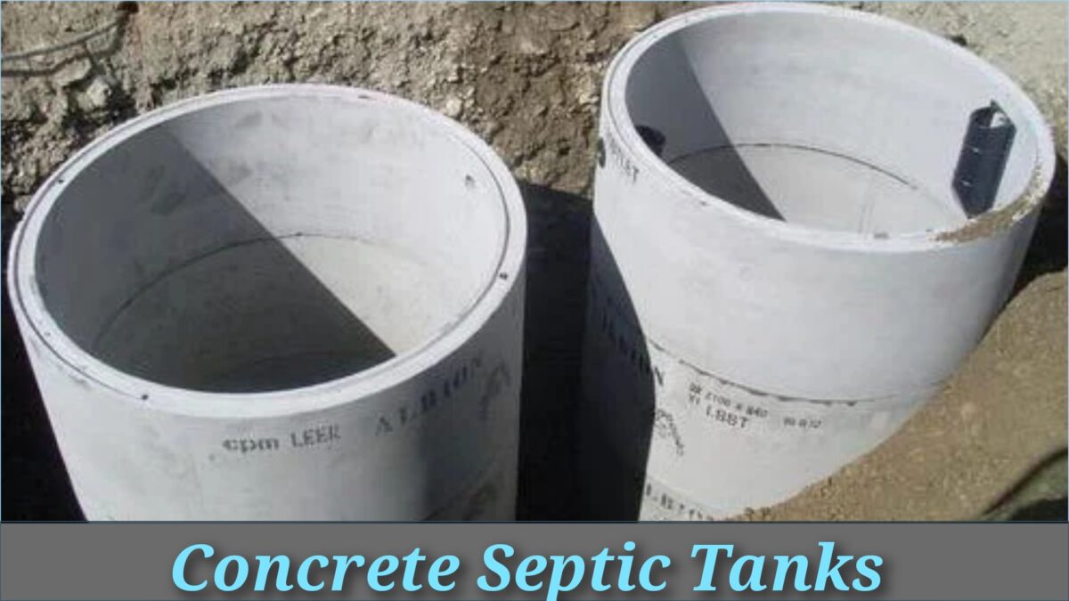 Concrete septic tanks