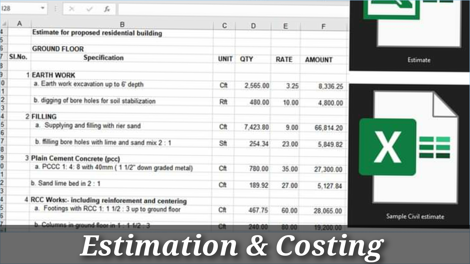 Estimation And Costing In Construction - Complete Detail