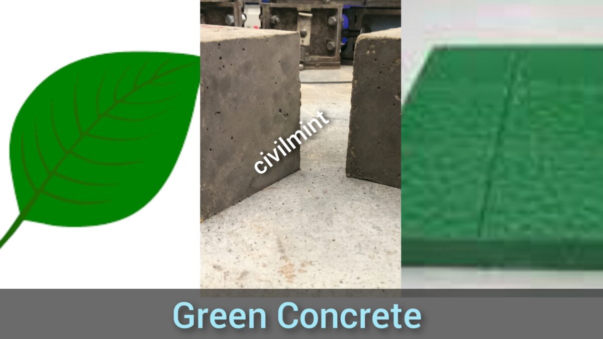 Green Concrete Blocks 