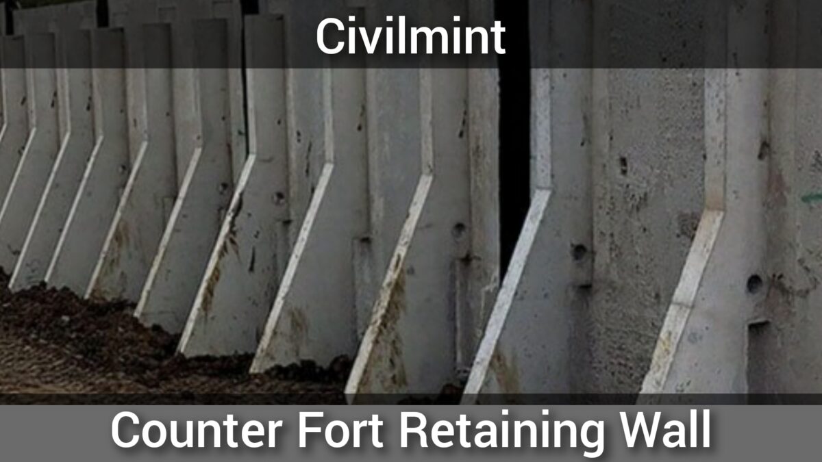 Counter-fort or Buttressed Retaining Wall