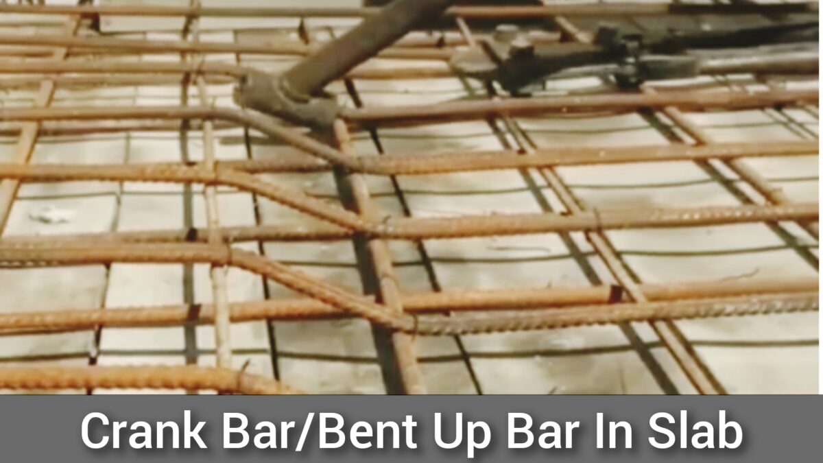 Crank Bar/Bent Up Bar In Slab