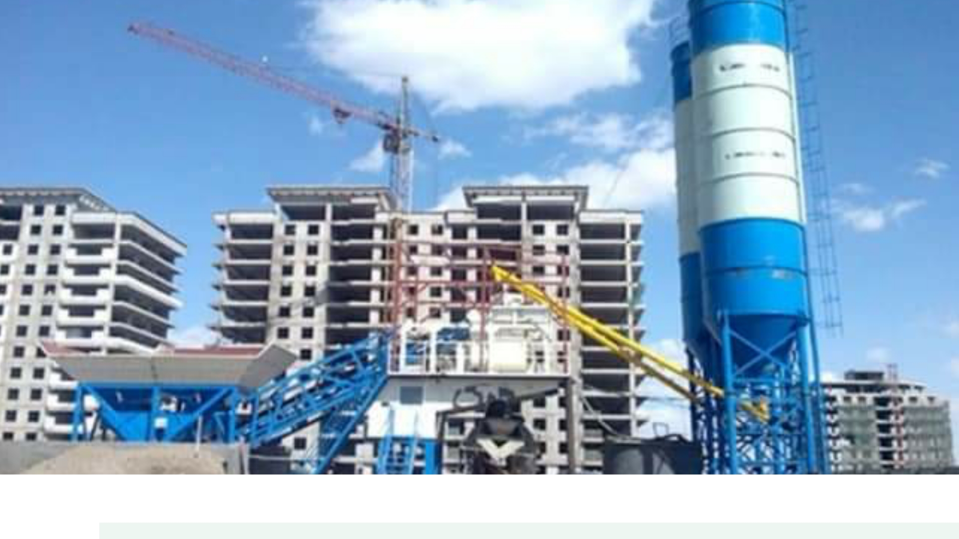 Ready mix concrete plant