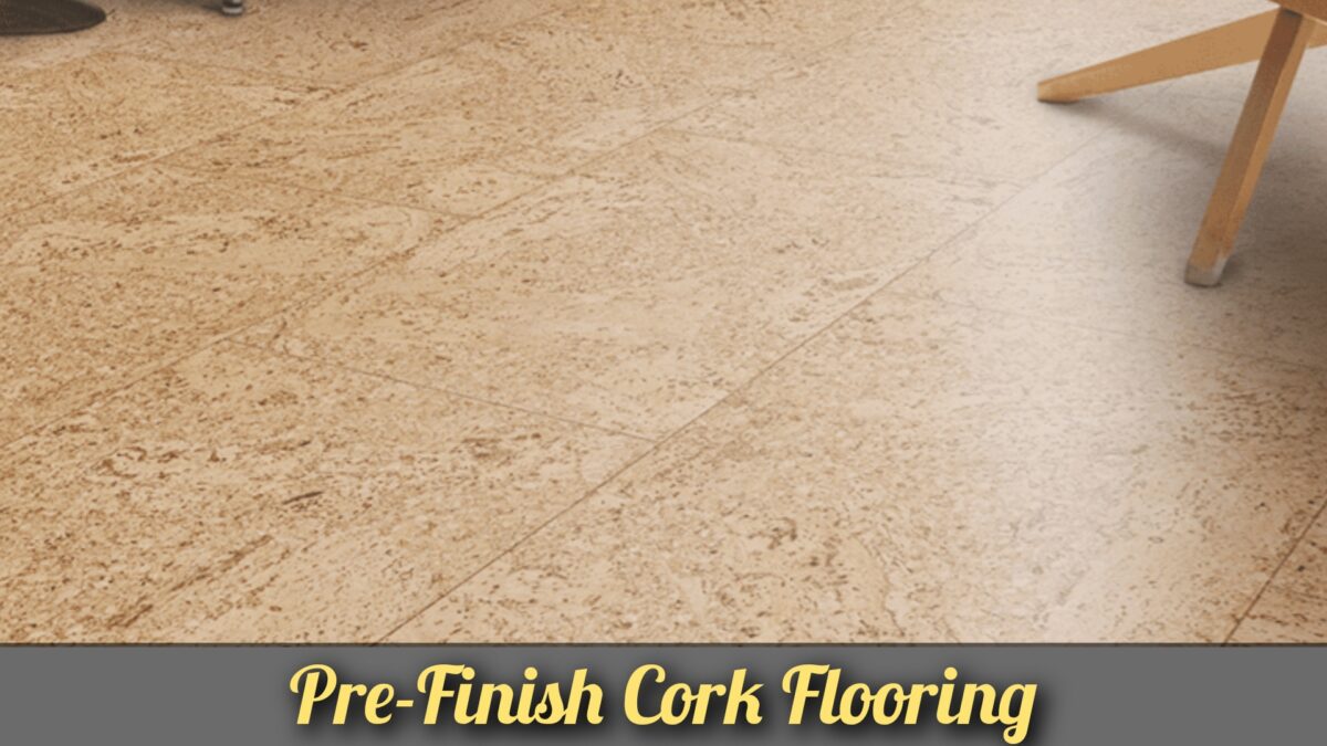 Pre-finished cork flooring