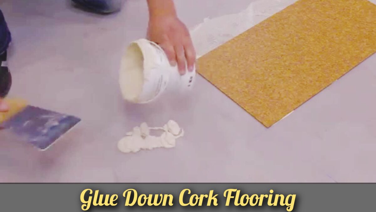 Glue down cork flooring 