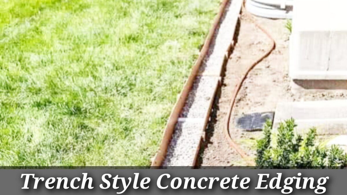 Trench Style Concrete Edging