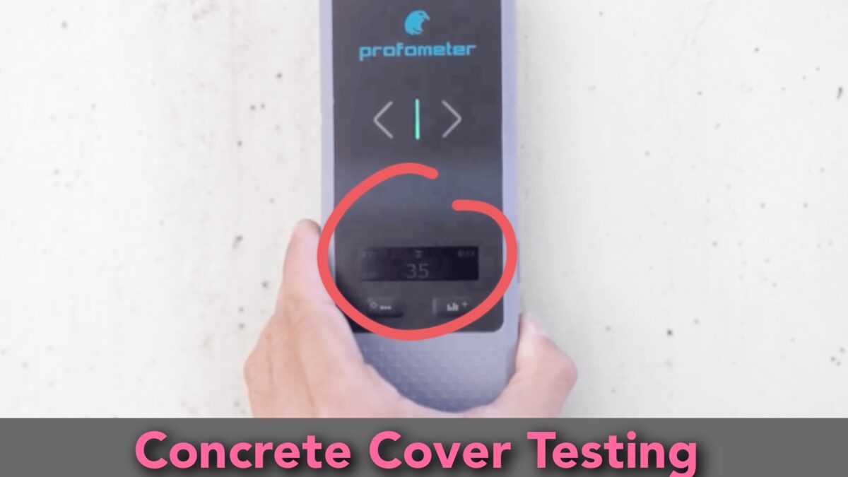 Concrete cover testing by using Profometer 