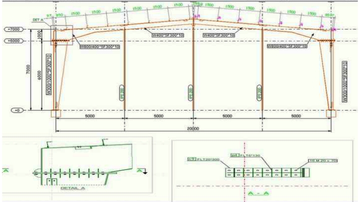 General Arrangement Drawing Of A PEB Structure