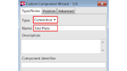 Pop up window to write name of a component in Tekla structure 