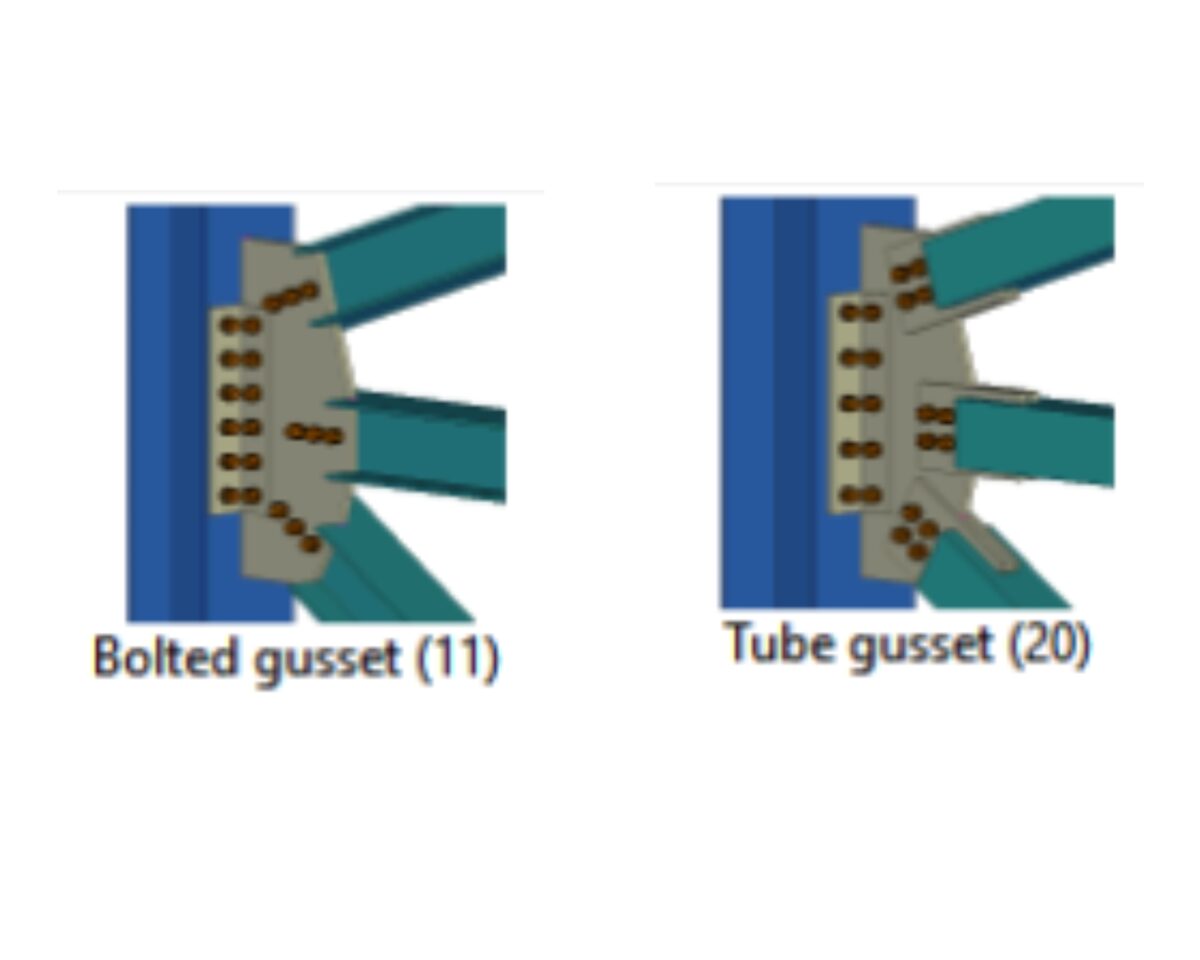 Bolted Gusset (11) And Tube Gusset (20)